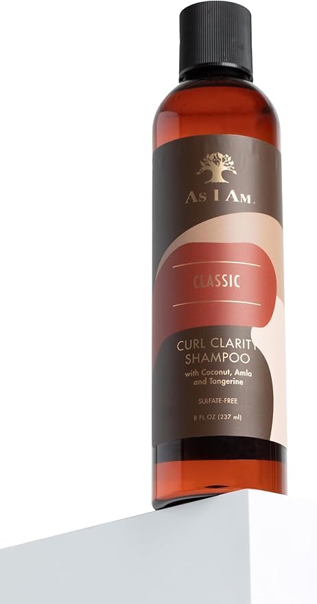 As I Am Curl Clarity Shampoo en estante: cuidado ético sin químicos agresivos.