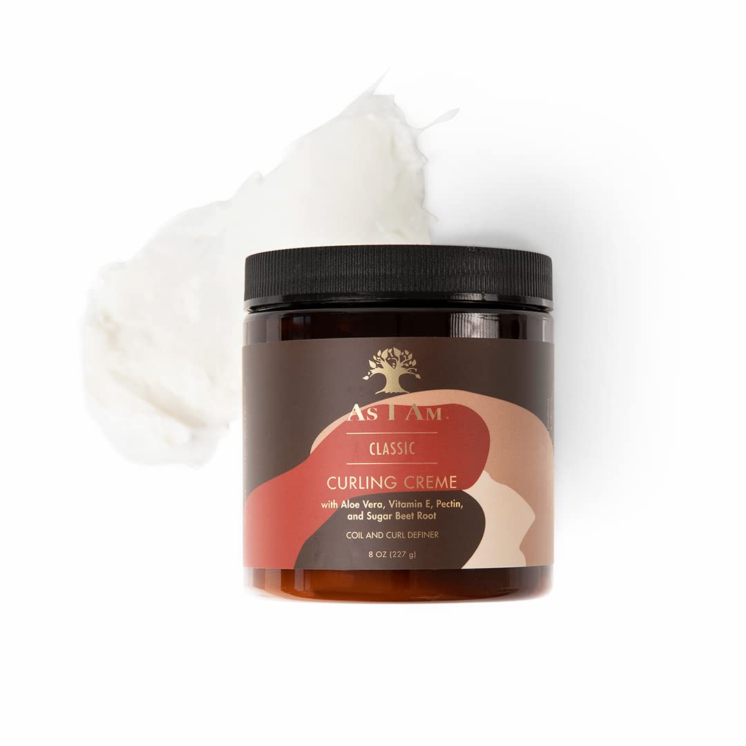 Illustration of ceramides and natural moisturizers in As I Am Curling Creme.