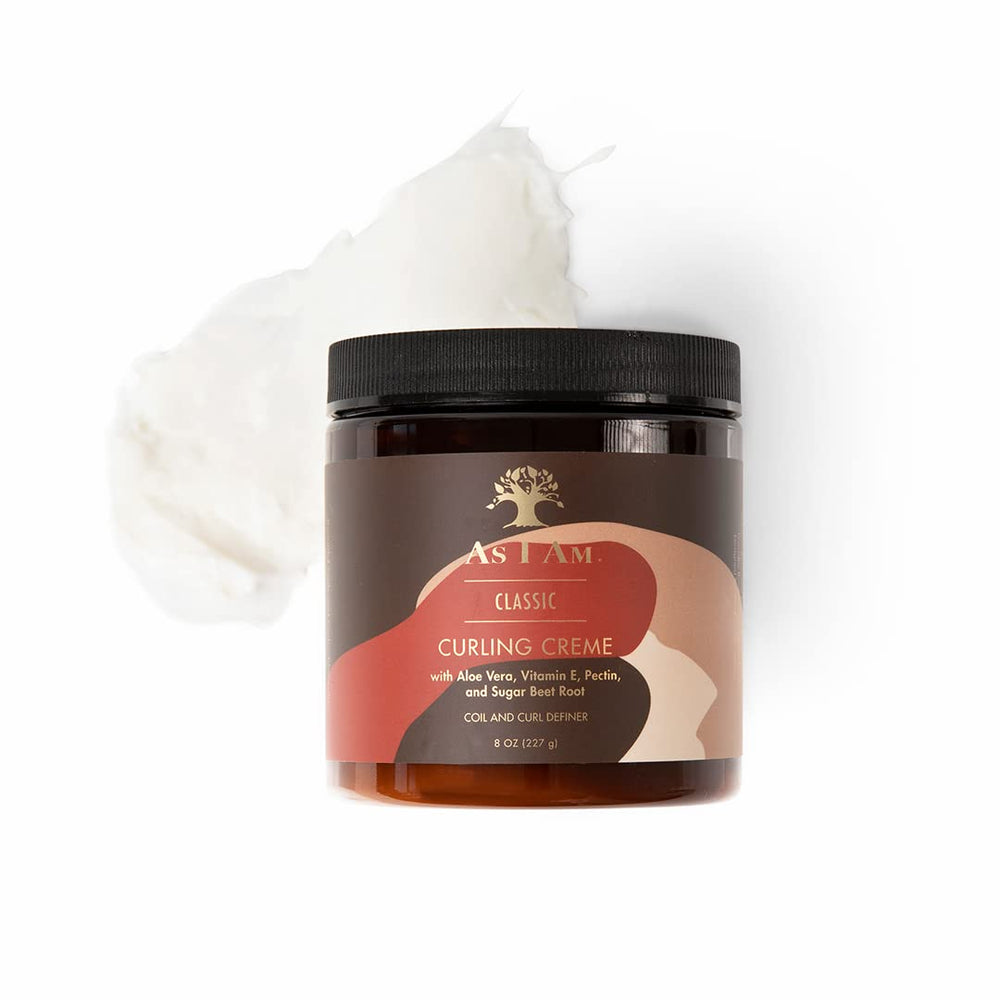 Illustration of ceramides and natural moisturizers in As I Am Curling Creme.
