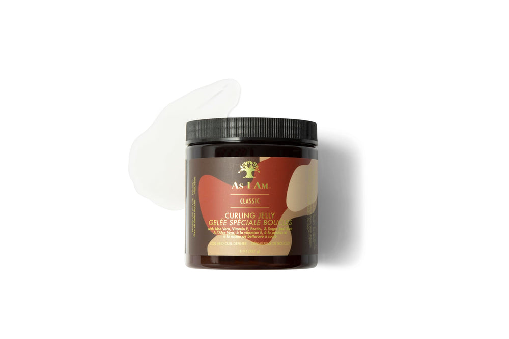 As I Am gel rizos, define sin encrespamiento y aporta brillo natural.
