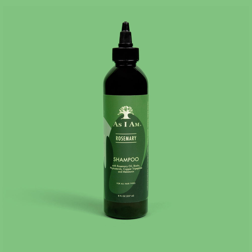 As I Am Rosemary Shampoo daily routine for smoother, hydrated hair