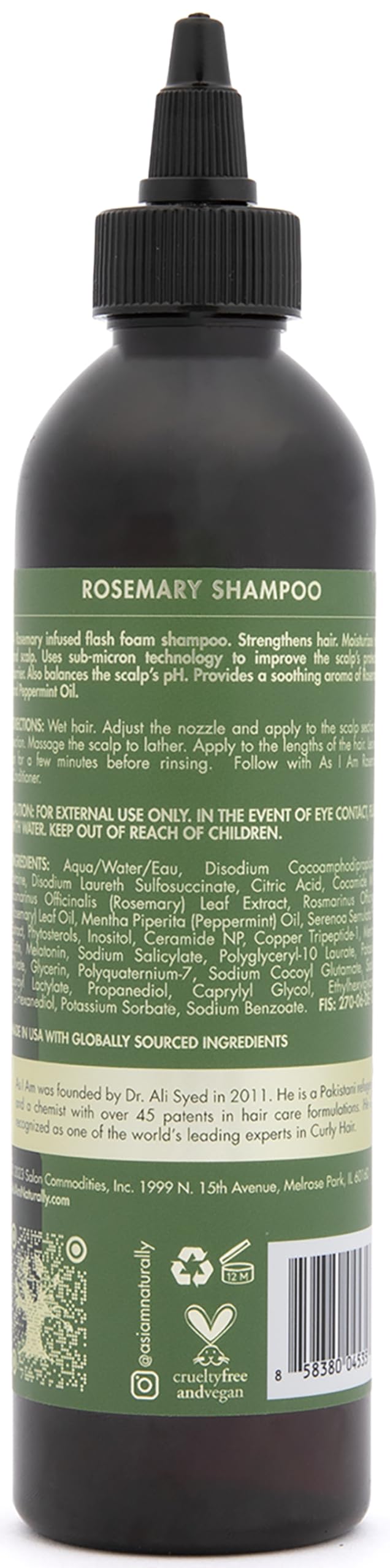 As I Am Rosemary Shampoo rosemary essence aroma closeup