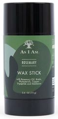 As I Am Rosemary Wax Stick demonstrates flexible hold for effortless styling.
