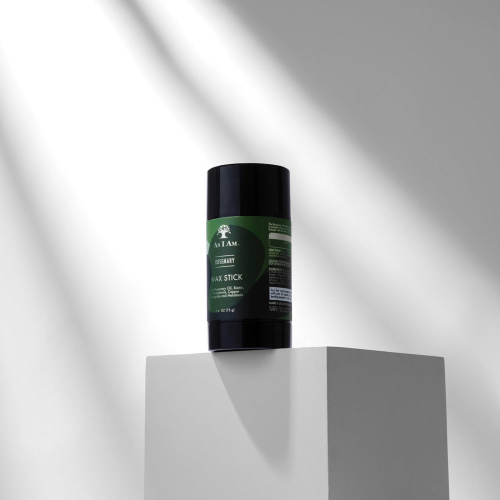 As I Am Rosemary Wax Stick delivers a natural finish without flake.