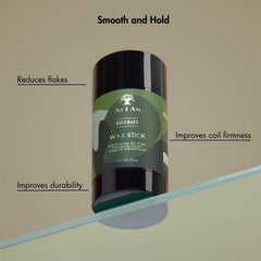 As I Am Rosemary Wax Stick tames flyaways for polished edges.