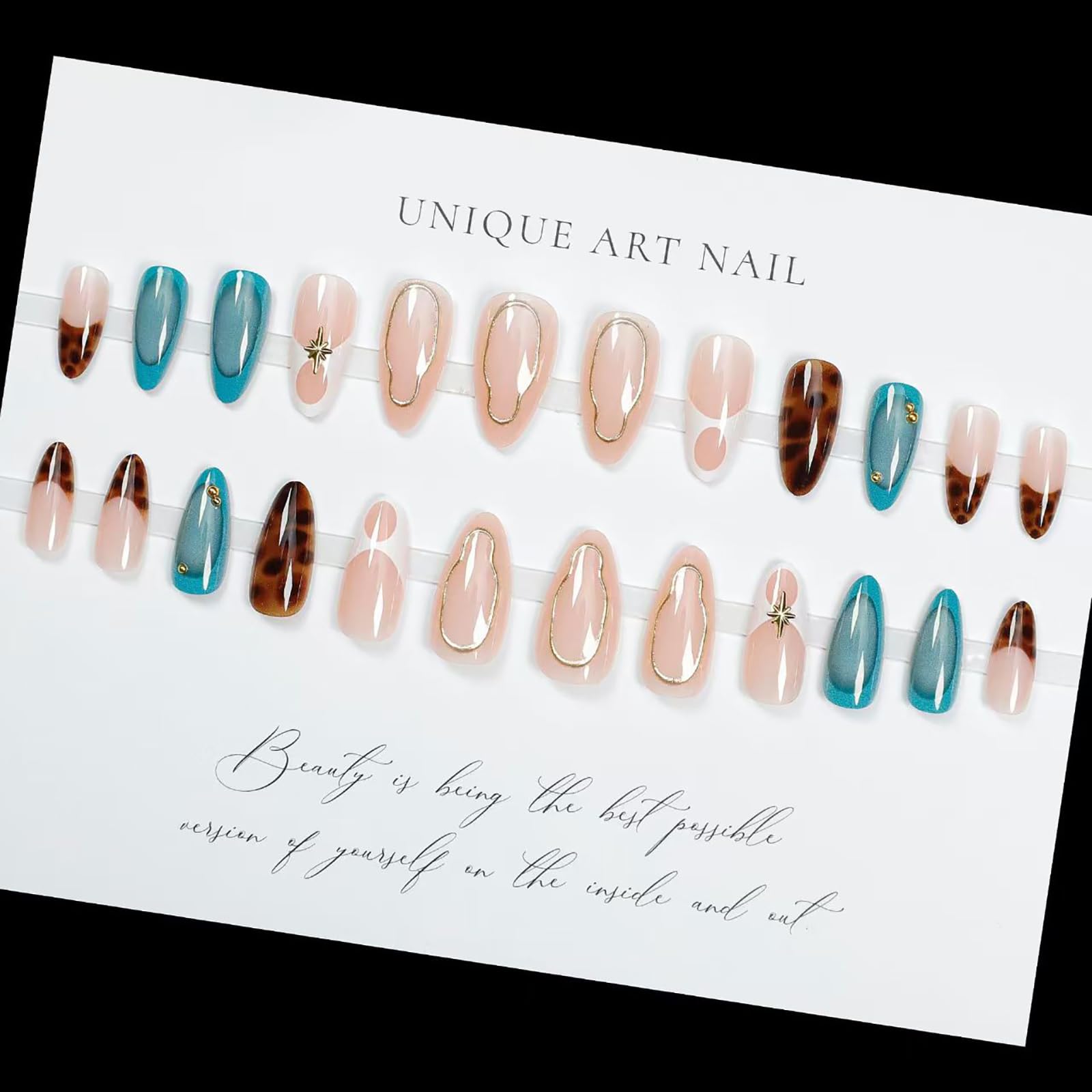 ASABITE reusable press-ons worn on hand for quick, stylish changes.