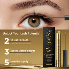 ASAMO daily application brush shown for precise nightly lash routine
