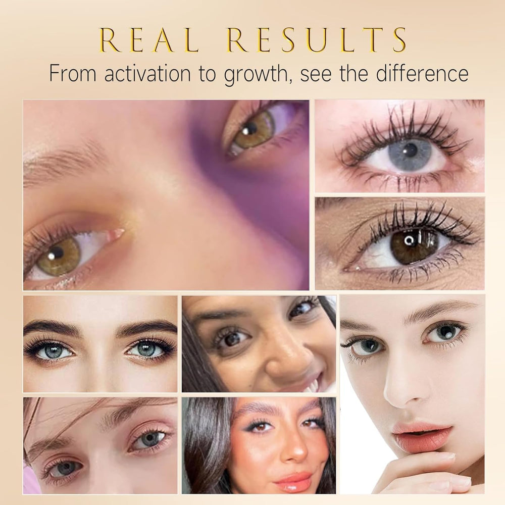 ASAMO hypoallergenic lash serum bottle with premium gold design