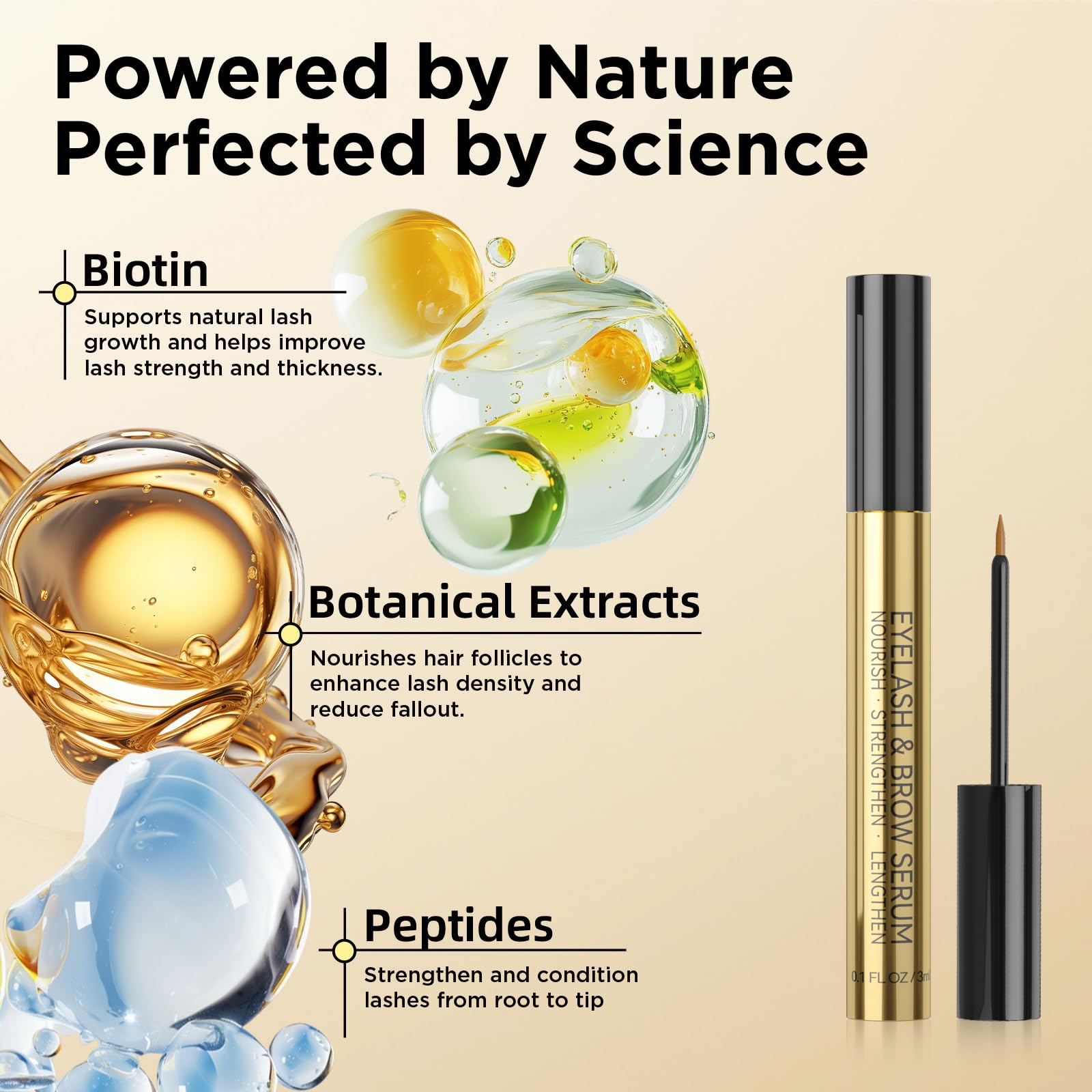 ASAMO skin-friendly serum packaging signals gentle use near eye area