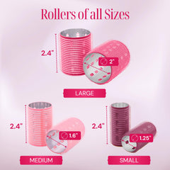Asani Thermal Rollers include 18 duckbill clips for secure styling.