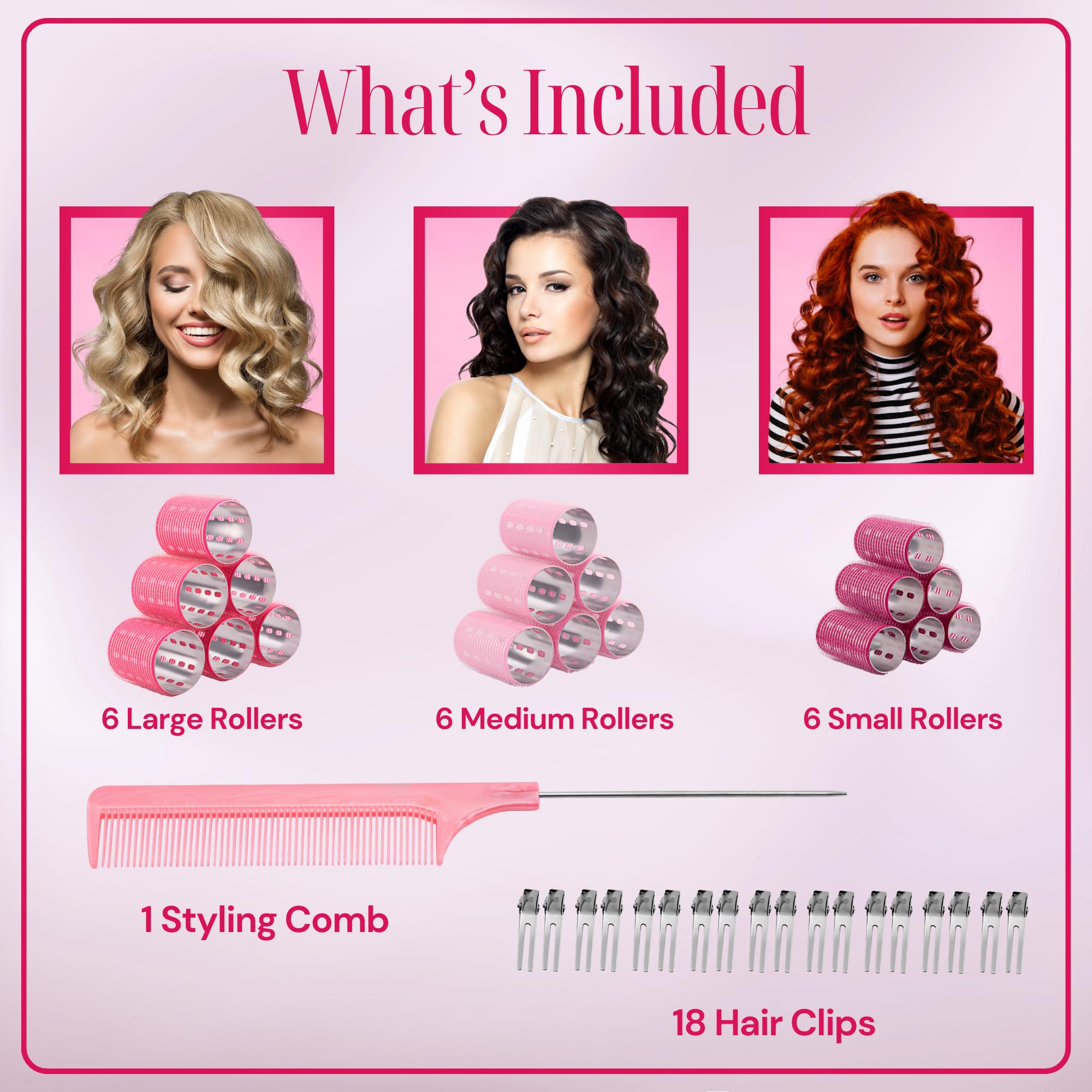 Asani aluminum-core rollers provide lasting curls with even heat.