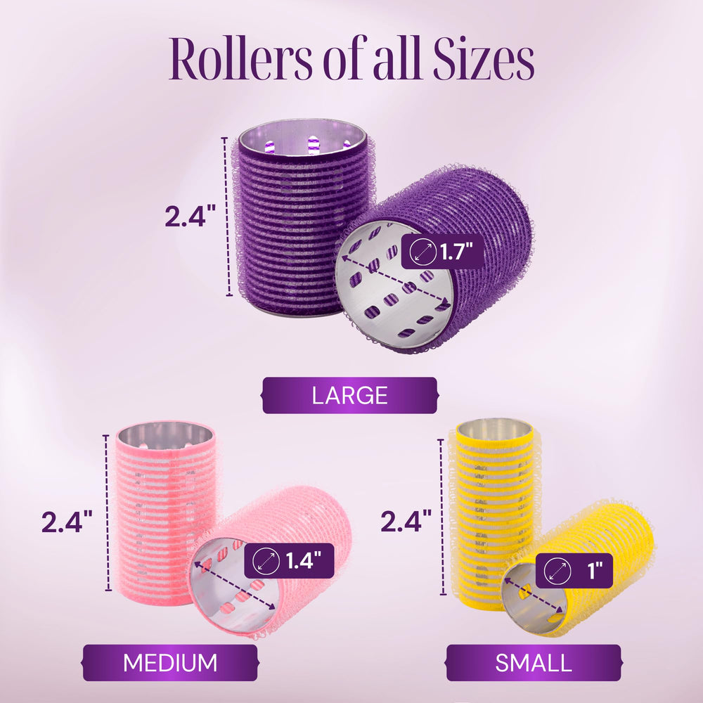 Aluminum-core heat retention highlights lasting curls with Asani rollers.