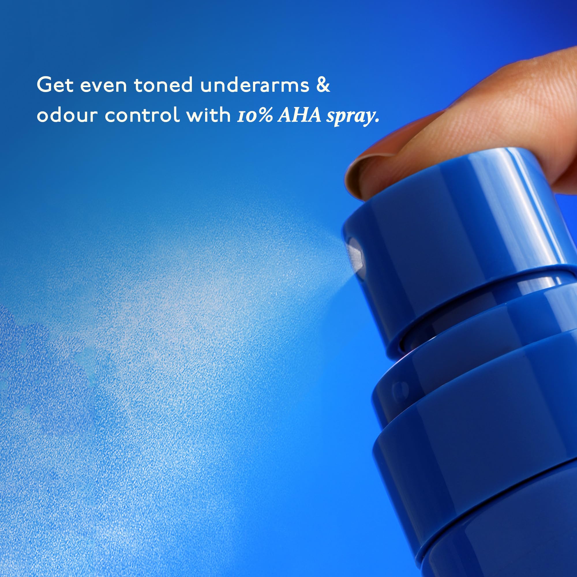 Asaya Even Tone Mist: aplicación rápida para axilas secas y suaves.