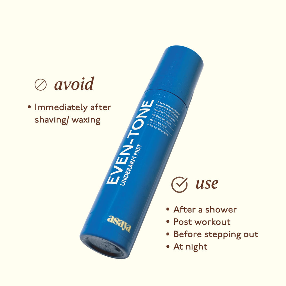 Asaya Even Tone Mist: prueba dermatológica para piel sensible.