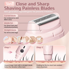 Asbyte 4-in-1 razor in wet and dry use mode for versatile grooming