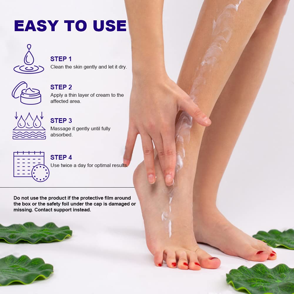ASDToTio Urea Cream 42% foot care application demonstrates daily use