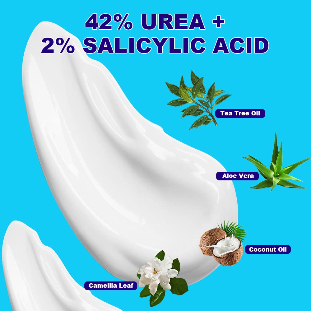 ASDToTio Urea Cream 42% ingredients bowl showcases nourishing formula
