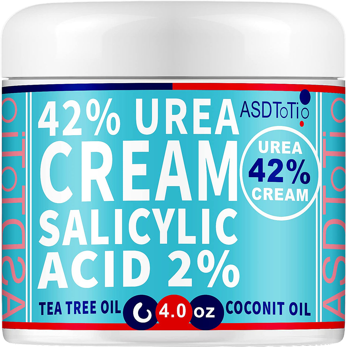 ASDToTio Urea Cream 42% jar close-up for intense foot hydration