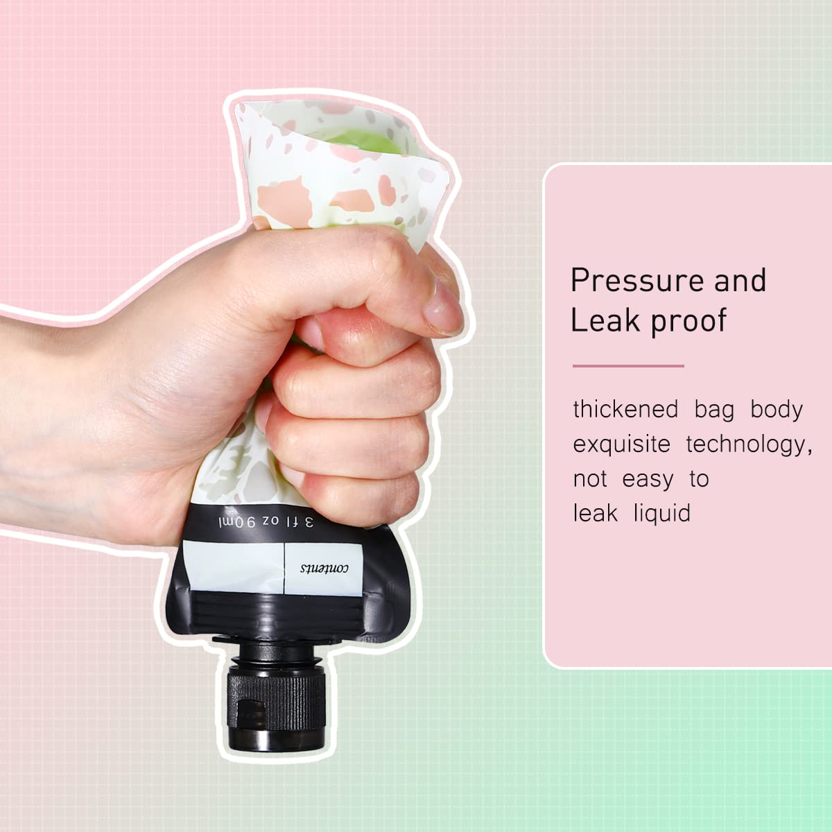 ASEVAT multipurpose liquid pouch suitable for water, coffee, or juice on trips.