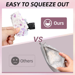 ASEVAT TSA-approved 3oz pouch facilitating quick, smooth security checks.