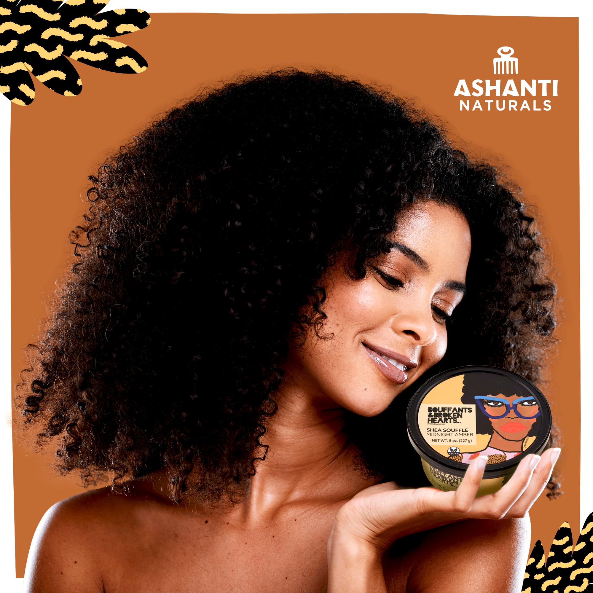 Ashanti Naturals aceite de coco, textura cremosa para masajes relajantes.