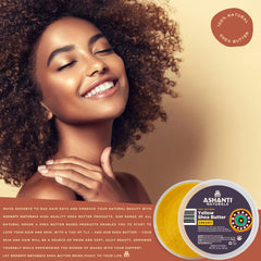Ashanti Naturals cuidado capilar, manteca de karité para cabello ondulado y dañado.