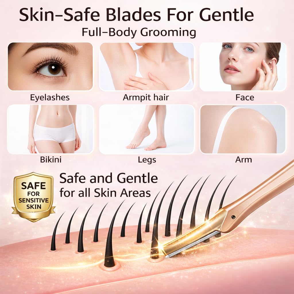 ASHIEE-compatible refills for Tweezerman razor ensure smooth, wobble-free performance.
