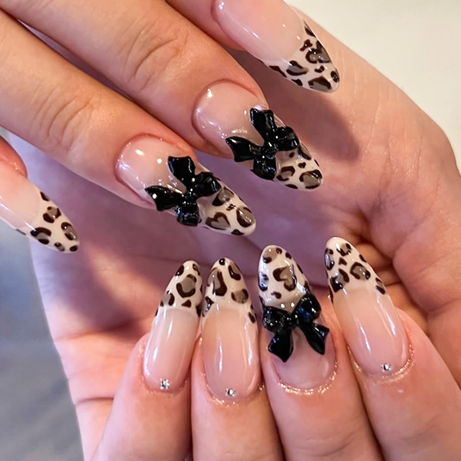 Ashowner uñas postizas diseño 02, duración elegante para eventos