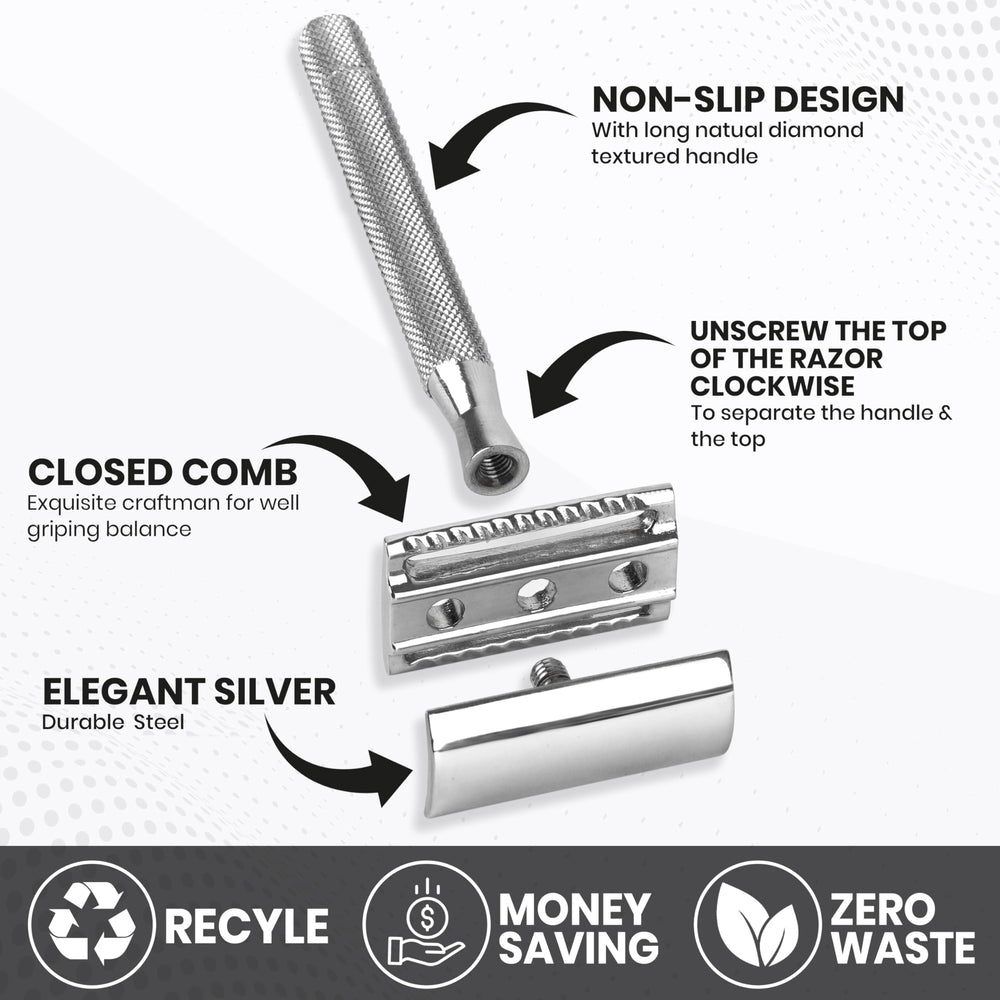 ASIPRO pack of 10 blades for affordable, close shaves.