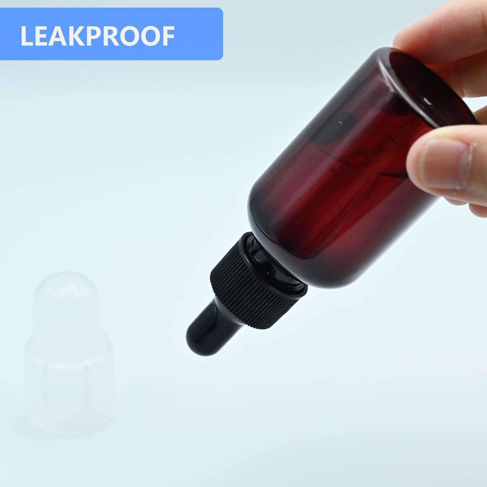AskBed amber bottle for easy filling and on-the-go use
