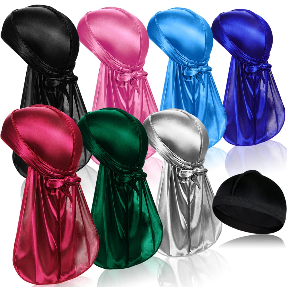 ASKNOTO durags cola larga 42 pulgadas, ajuste cómodo para ondas 360