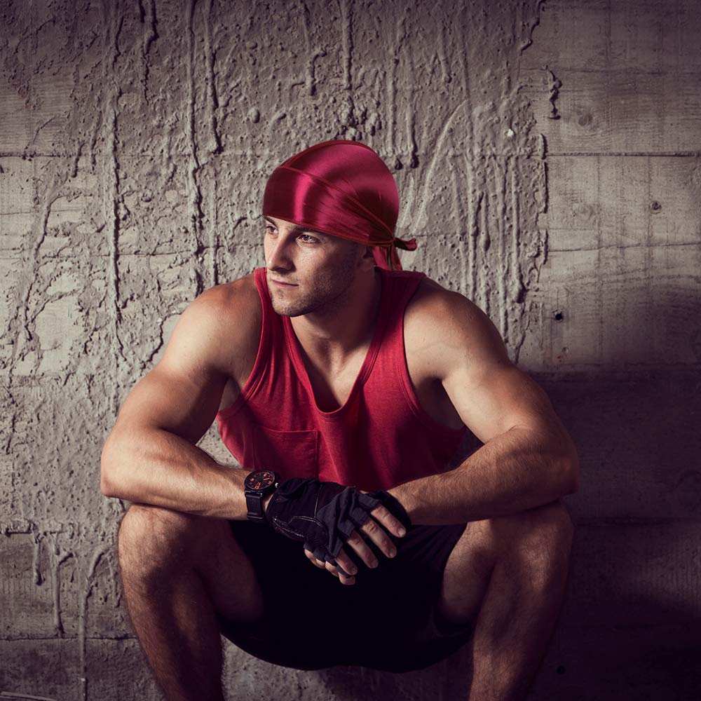 ASKNOTO durags una talla para la mayoría, uso fácil y cómodo