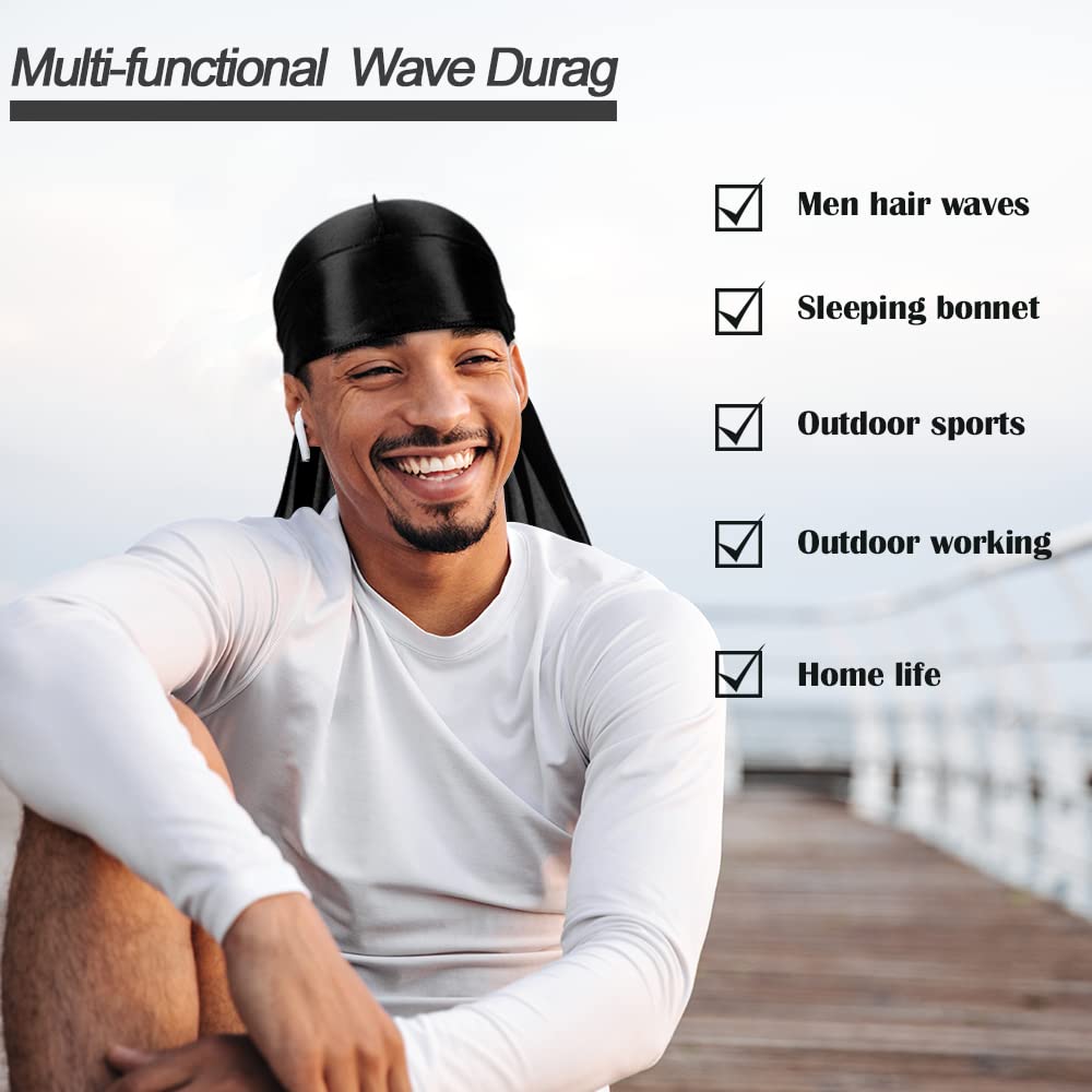 ASKNOTO gorro para ondas satinado, mantiene la humedad
