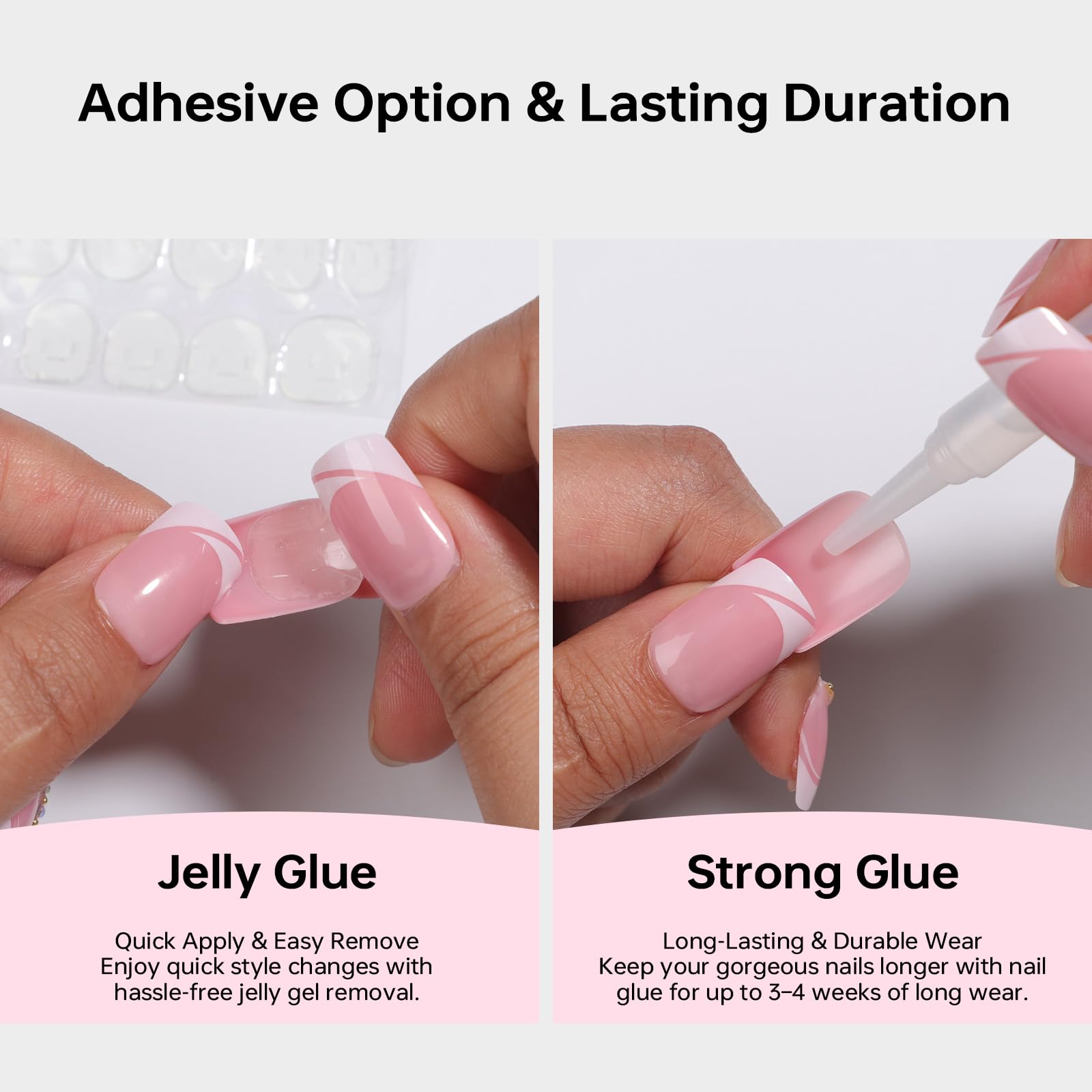 ASONRL alcohol prep pad helps clean nails before application.