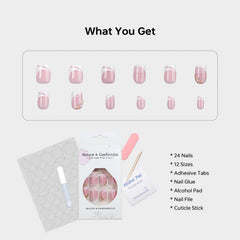 ASONRL reusable glue-on nails for durable, long-lasting wear.