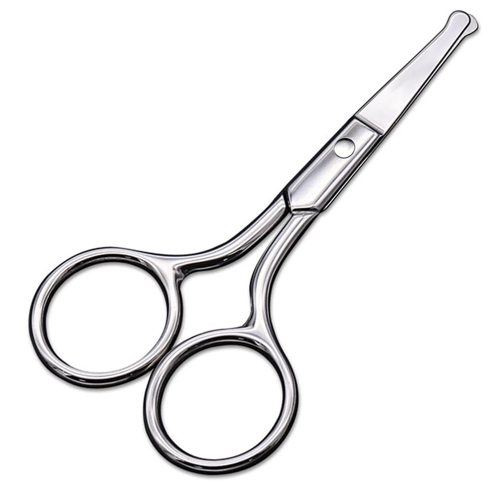 AsonTao round-tip scissors for nasal hair trim, precision and safety.