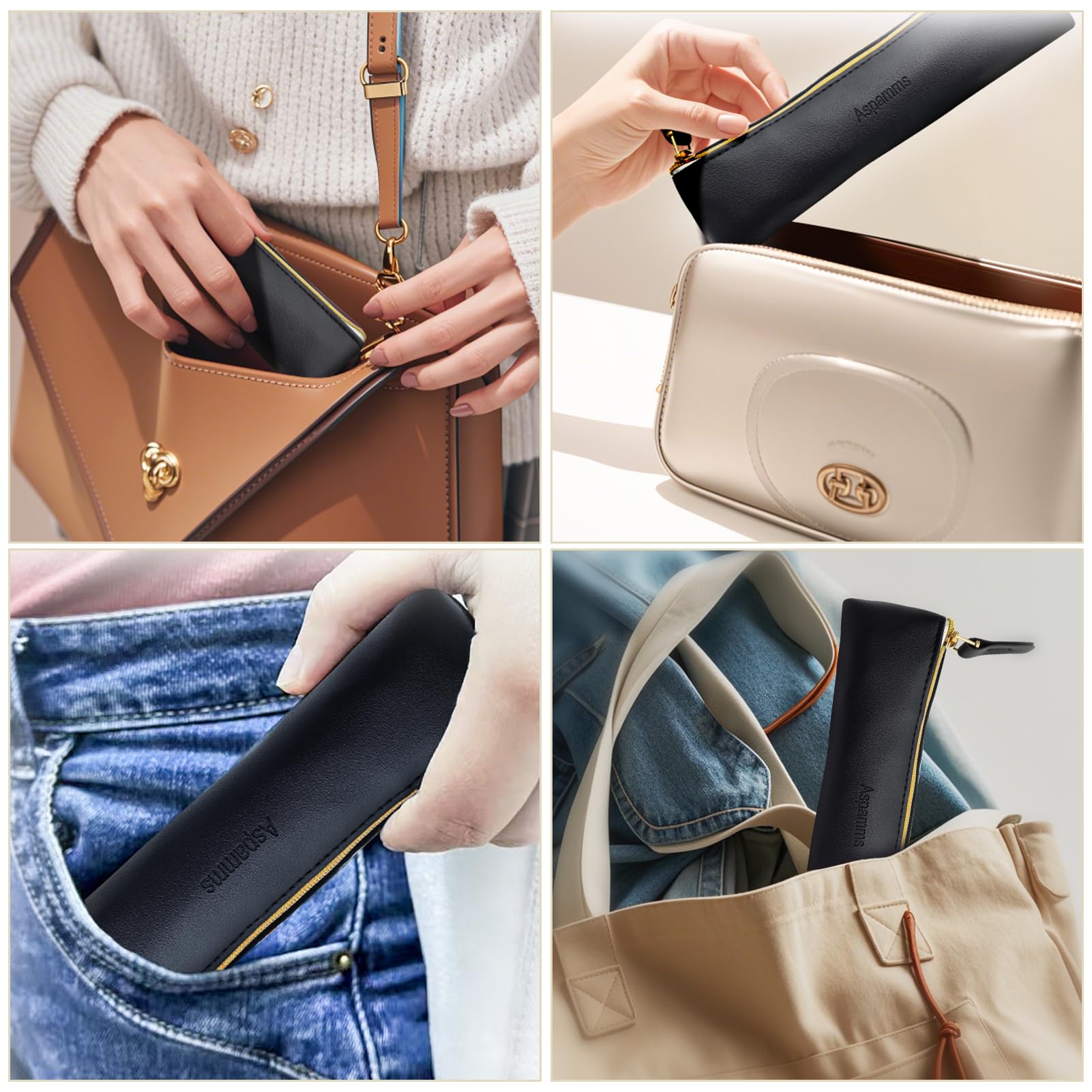 Aspamms gift-ready pocket cosmetic bag suitable for thoughtful presents
