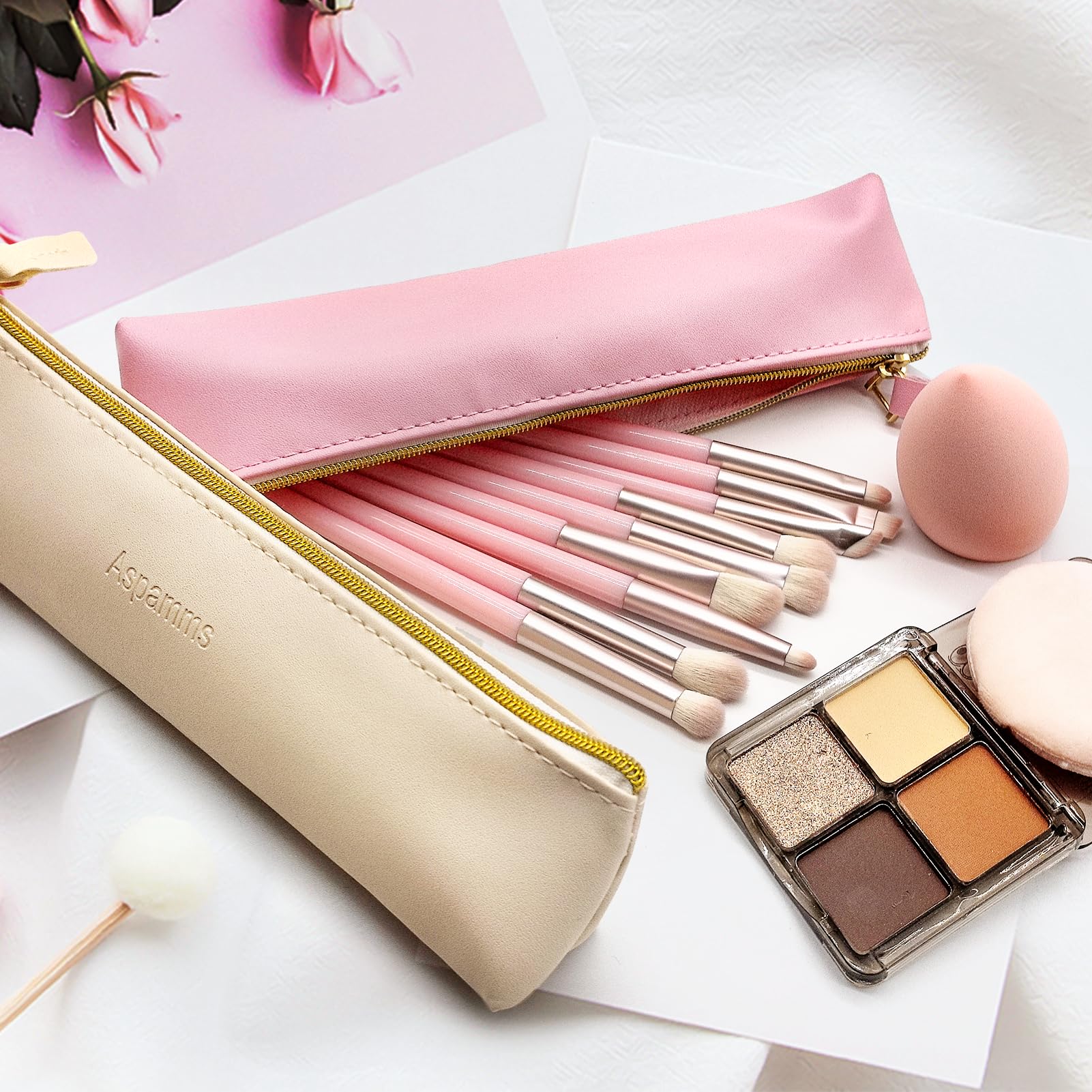 Aspamms portable makeup bag ready for travel or daily carry