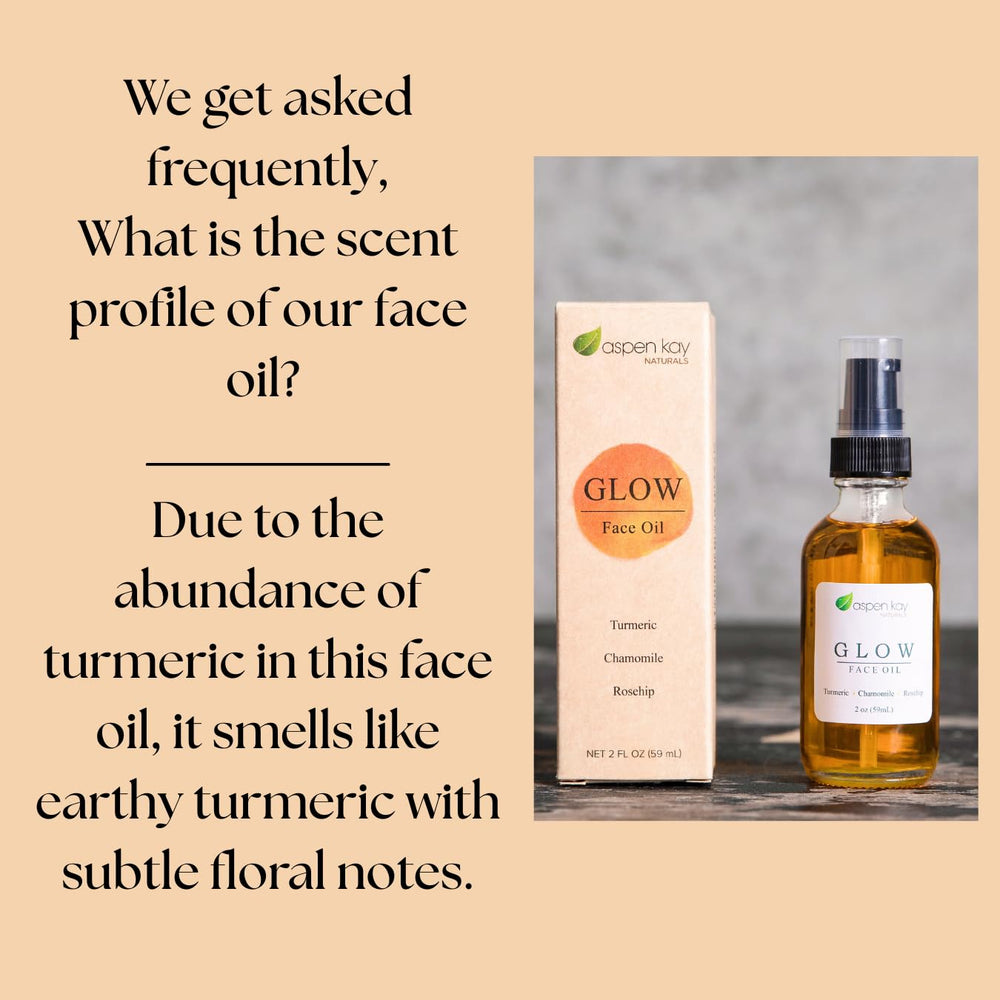 Aspen Kay Naturals Glow suitable for all skin types in use.