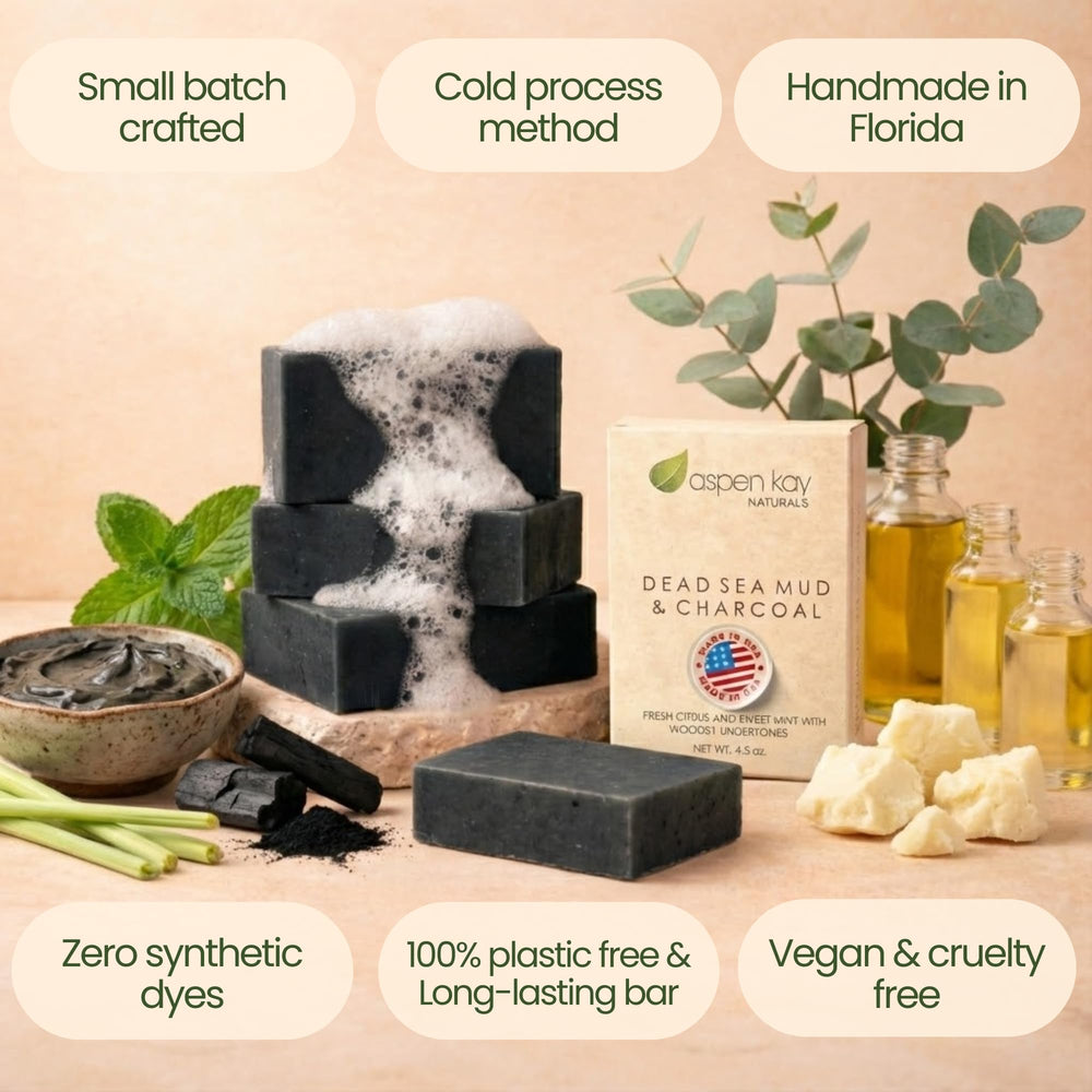 Aspen Kay Naturals Jabón Barra con aceite esencial de eucalipto