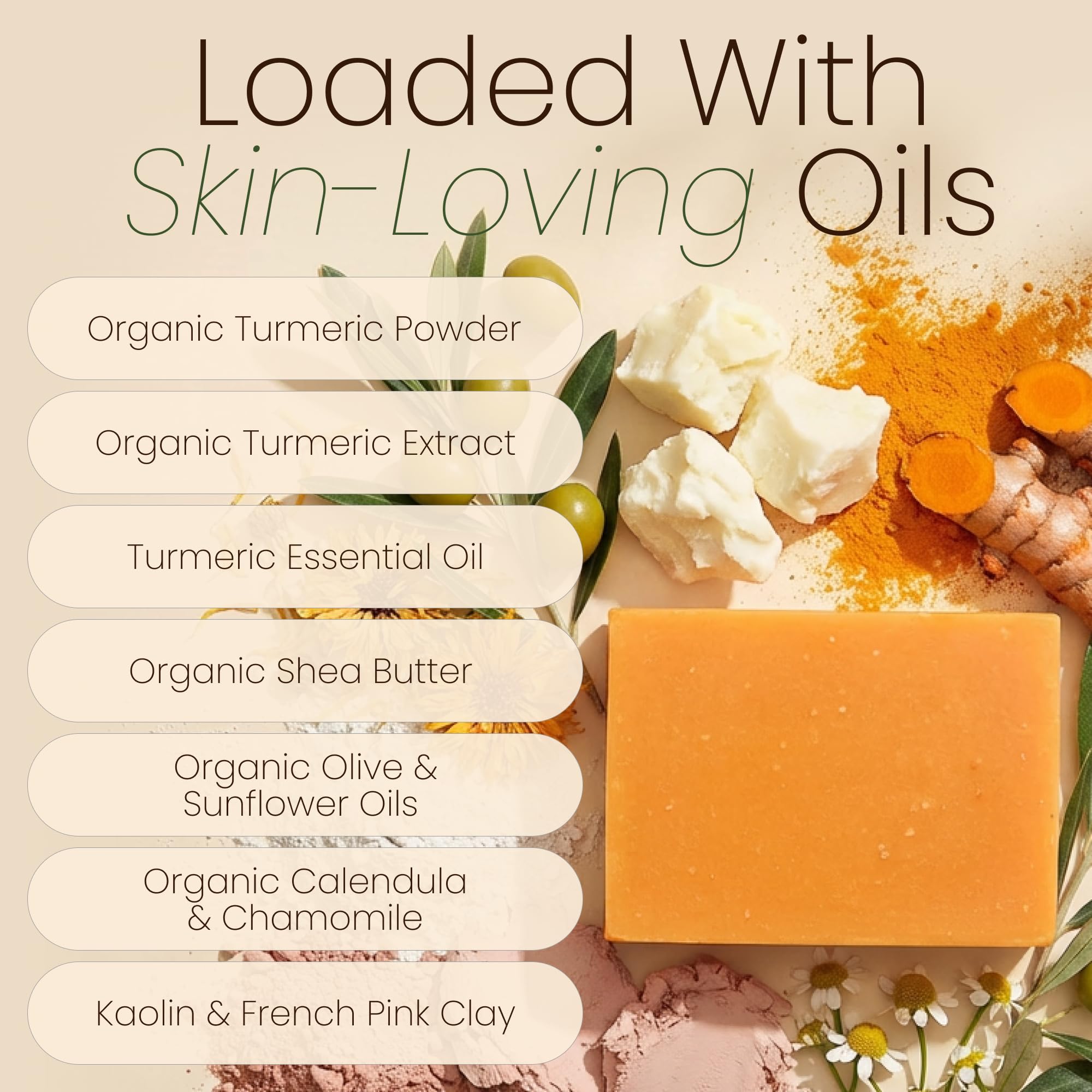 Creamy lather of Aspen Kay Naturals Turmeric Soap bar