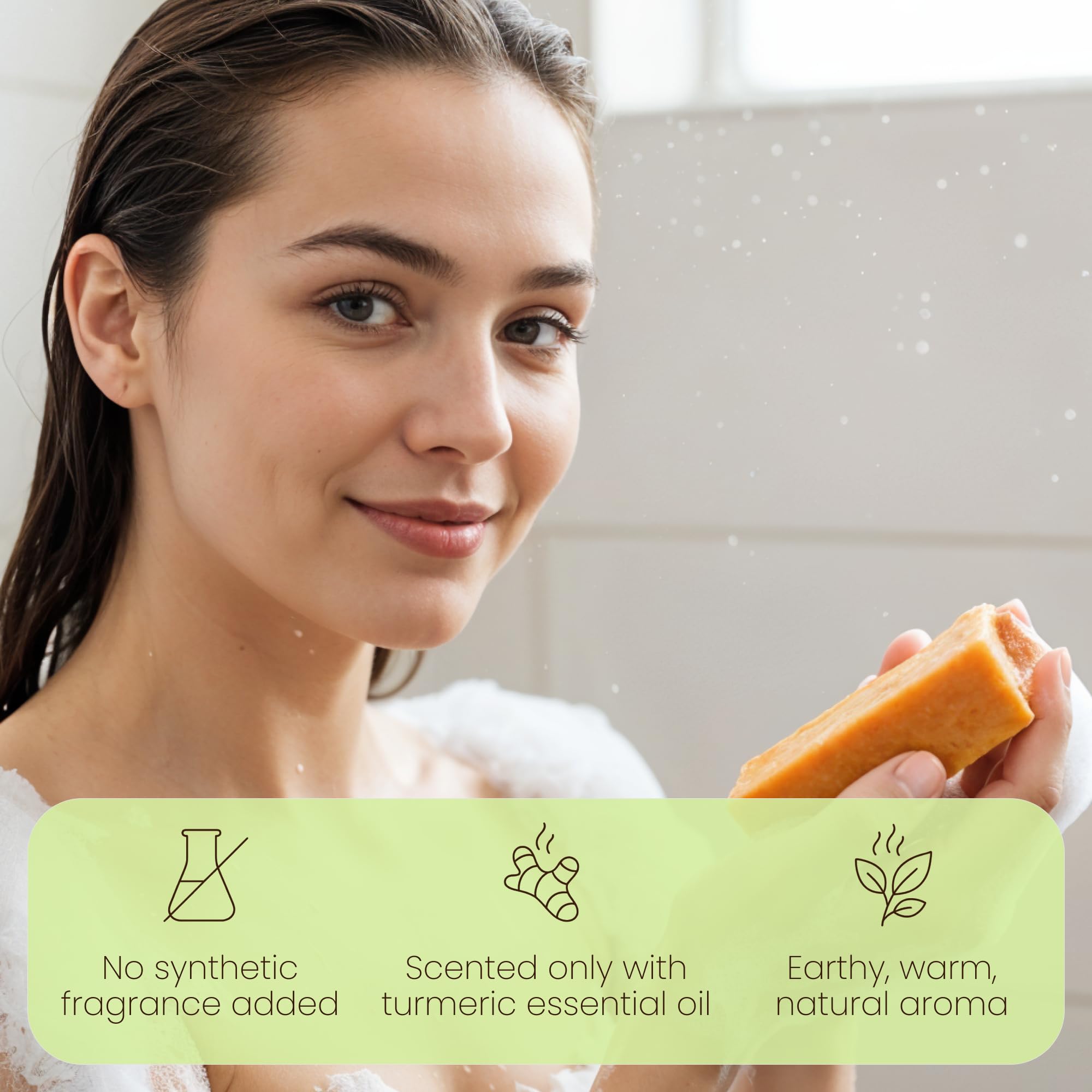 Daily cleansing with Aspen Kay Naturals Turmeric Soap bar