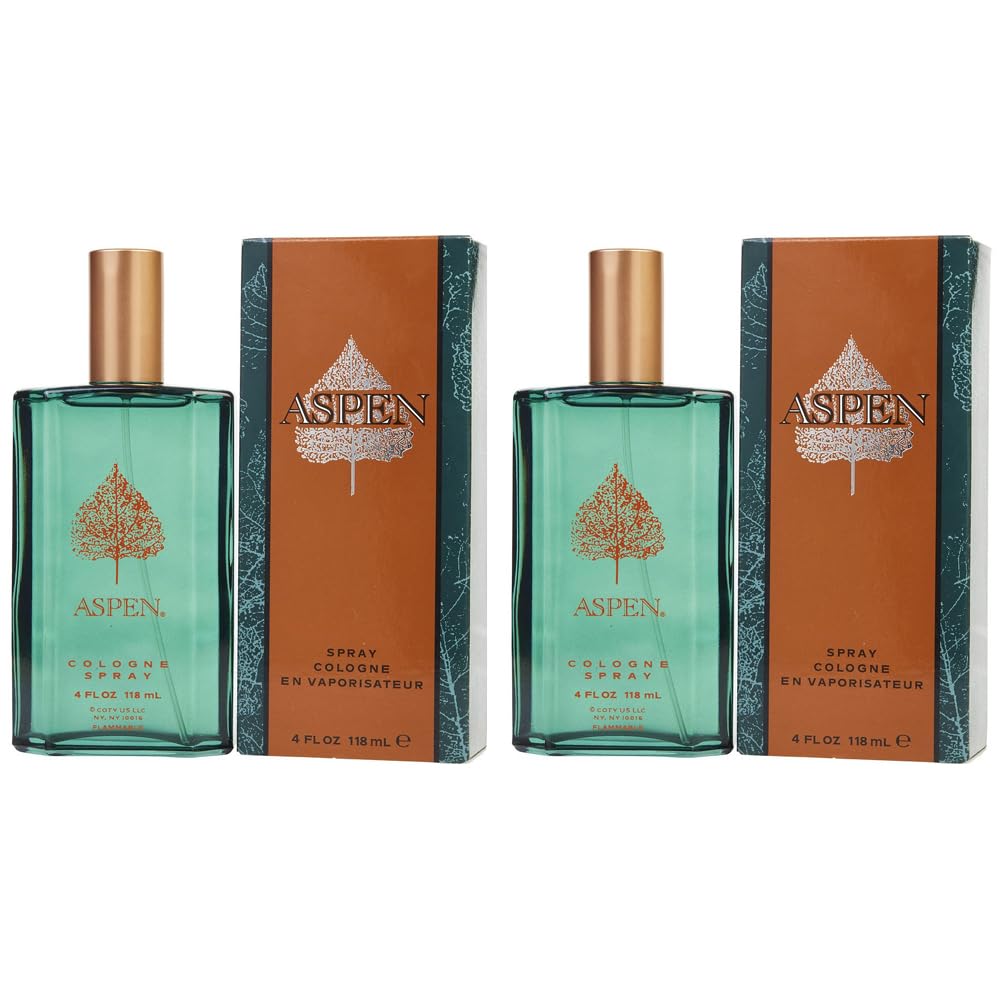 Aspen Pet Cologne Spray 4oz bottle, 2-pack, fresh grooming fragrance for pets.