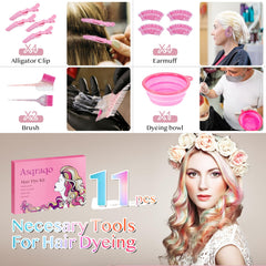 Asqraqo hair clips provide secure sectioning during coloring