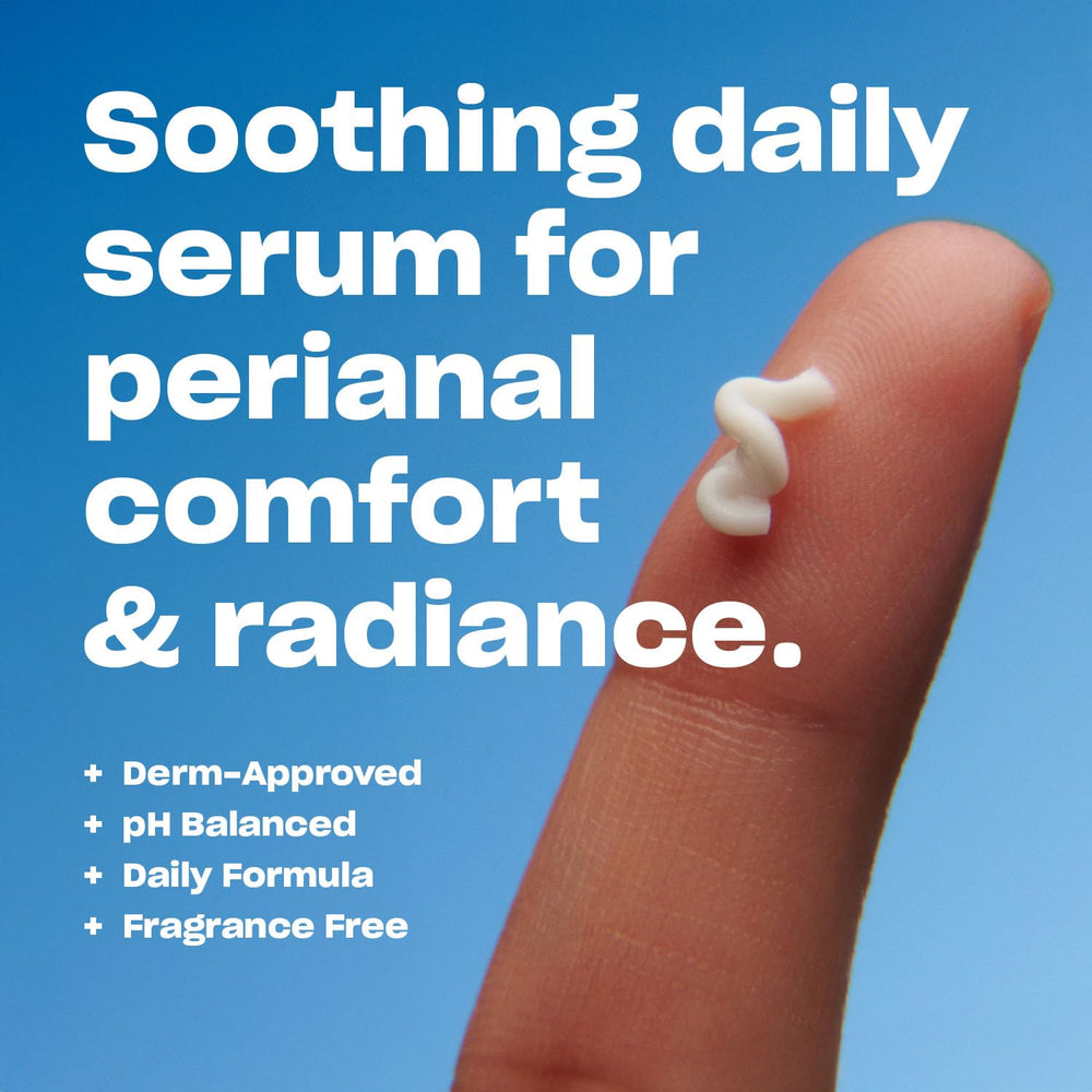 Asset Hole Serum texture application; creamy feel and quick absorption for comfort.