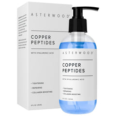 Asterwood Copper Peptides Serum bottle for daily facial care and hydration