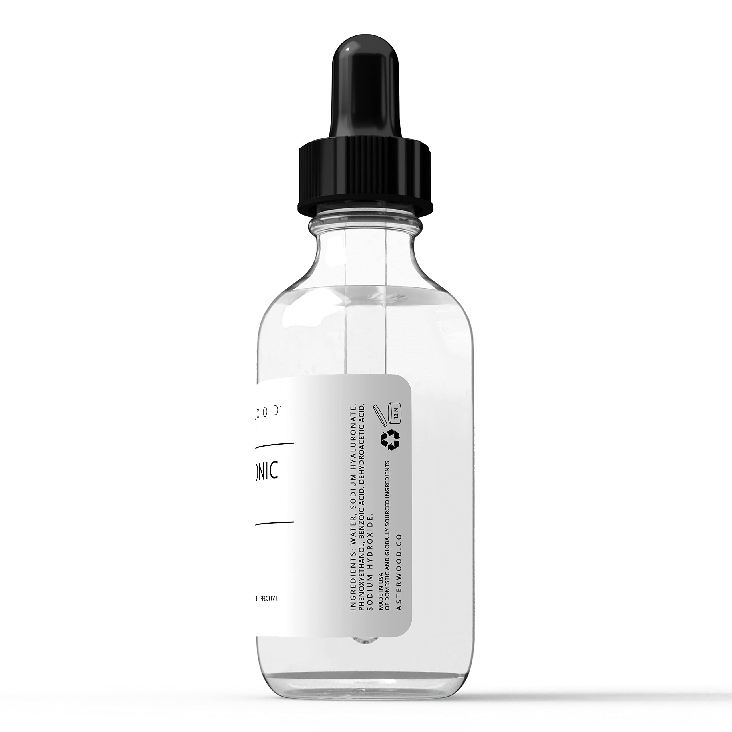 Fragrance-free label on Asterwood packaging for sensitive skin