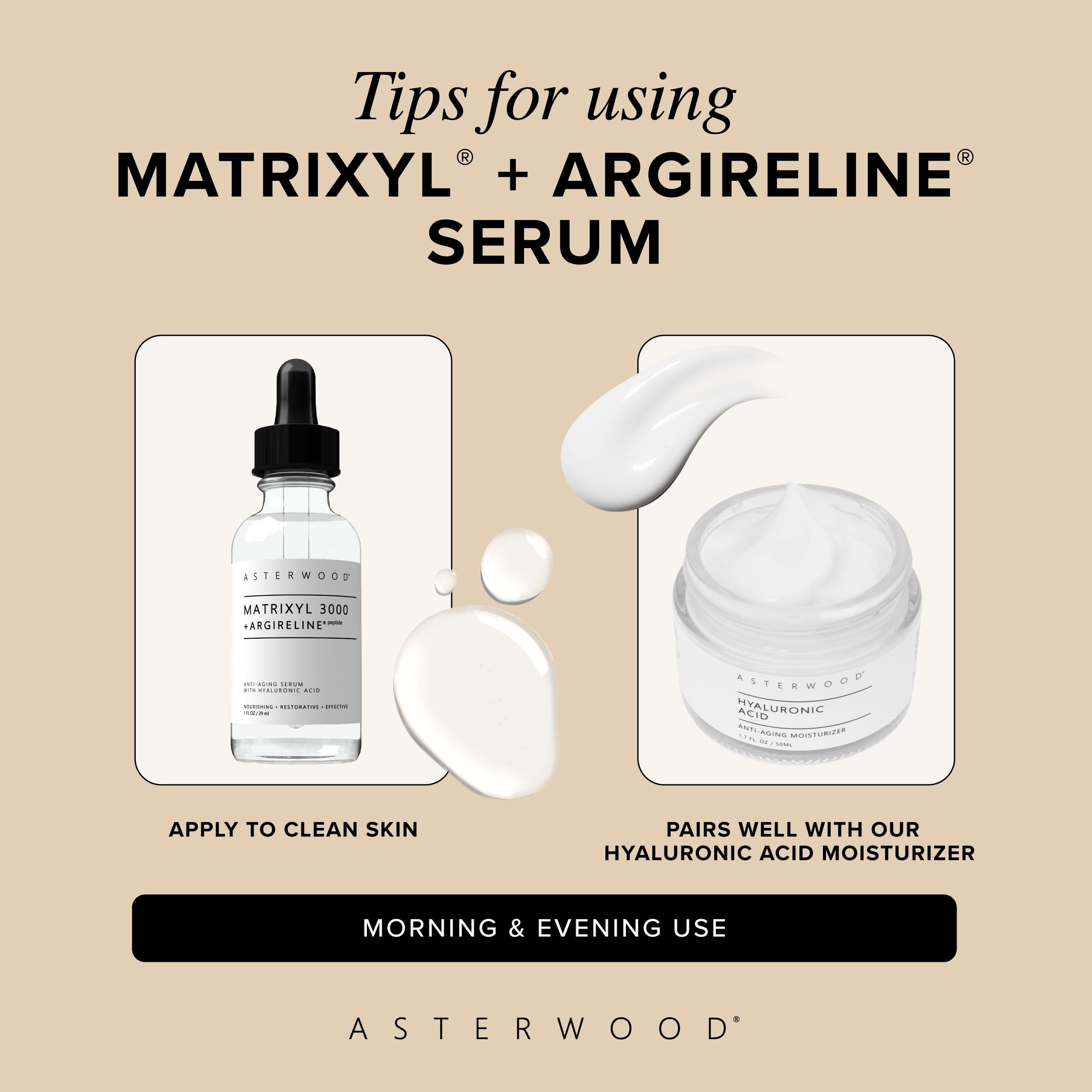 Ritual de día y noche con Asterwood para rutina simple.
