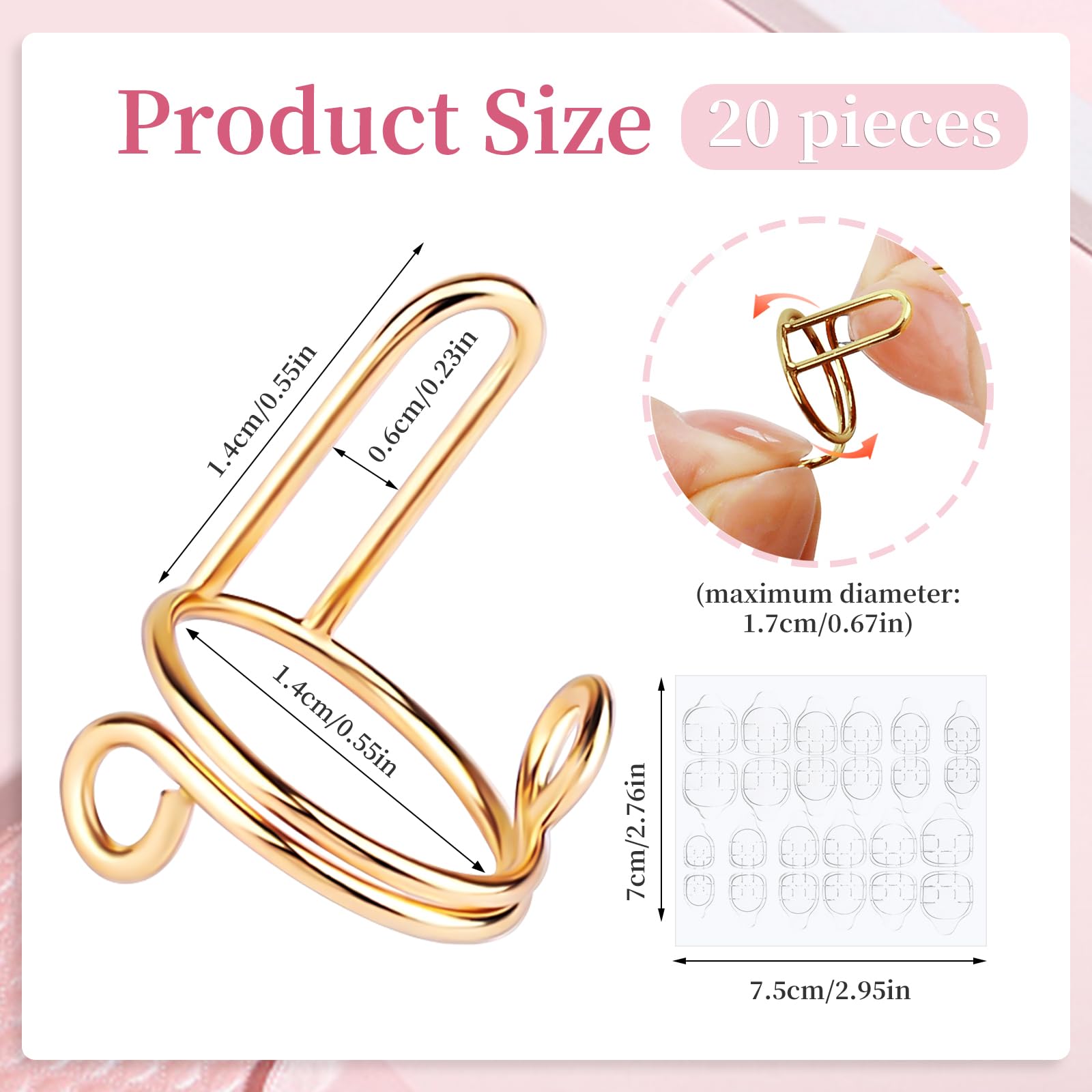 ASTONFOG: anillos de metal con brillo duradero para uso diario