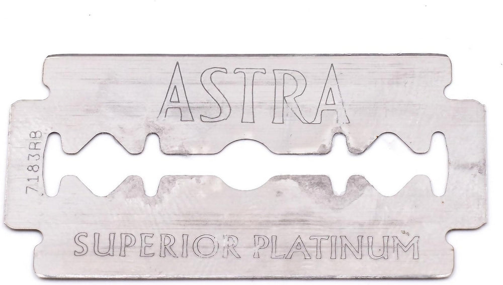 ASTRA blades origin: India, reflecting quality manufacturing.